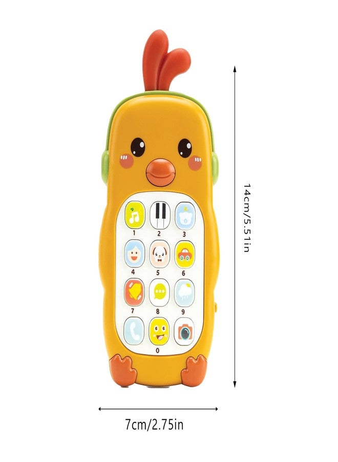 Kidology Cute Sleep Phone Maze Sensory Montessori Toy Musical Sounds for Babies 12-18 Months, Cell Phone with Lights, Numbers & Various Music Sounds (Yellow) - Image 2